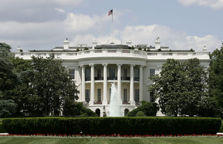 The exterior view of the south side of the White House is seen May 31, 2005 in Washington, DC. (Photo by Alex Wong/Getty Images)