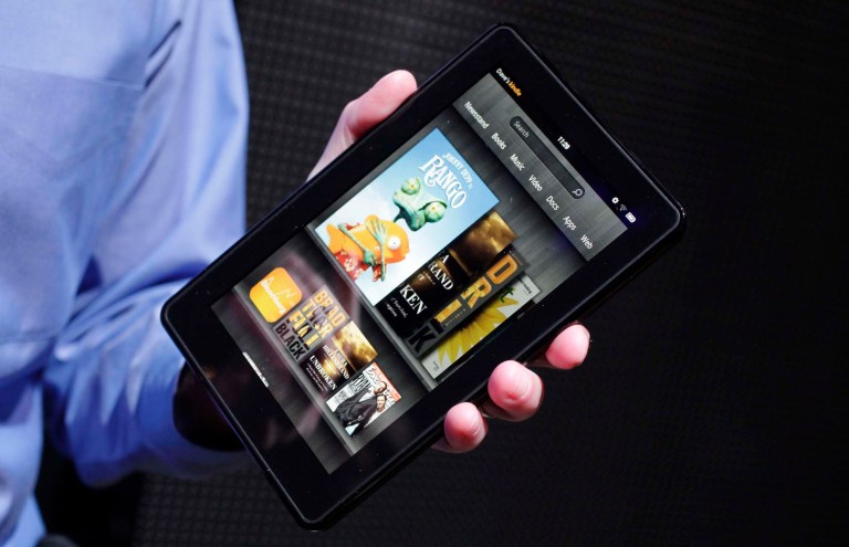 In a new OS update, the option to use encryption has been removed on Kindle e-readers and other devices that uses its Fire operating systems, including cellular devices, tablets and televisions. (AP Photo/Mark Lennihan, File)