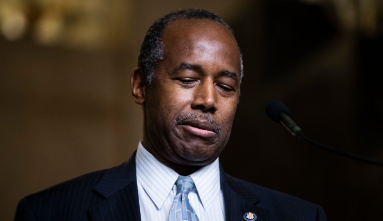 Housing and Urban Development Secretary Ben Carson's family is under investigation by the agency's inspector general who is looking into allegations they have been using HUD for their own personal gain. (AP Photo/Matt Rourke)