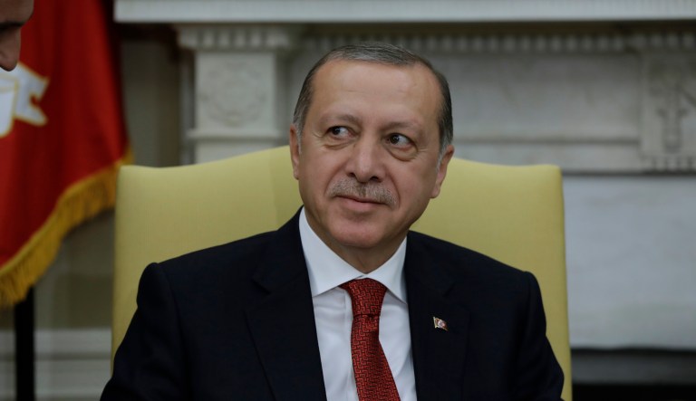 Turkish President Recep Tayyip Erdogan's impending visit to the United States has lawmakers fearing a sequel to the violence his team perpetrated in May. (AP Photo/Evan Vucci)