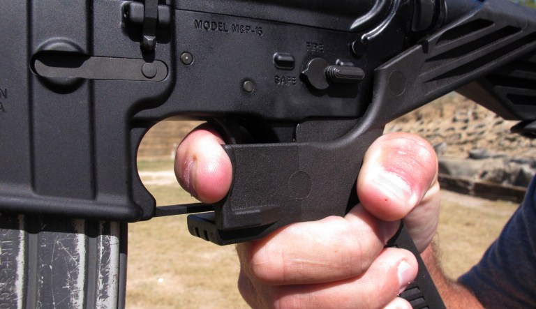 Federal efforts stalled quickly when regulators said the law doesn't allow any restrictions on bump stocks, and there is no sign that any legislation can move through the Republican-controlled House and Senate. (AP Photo/Allen G. Breed, File)