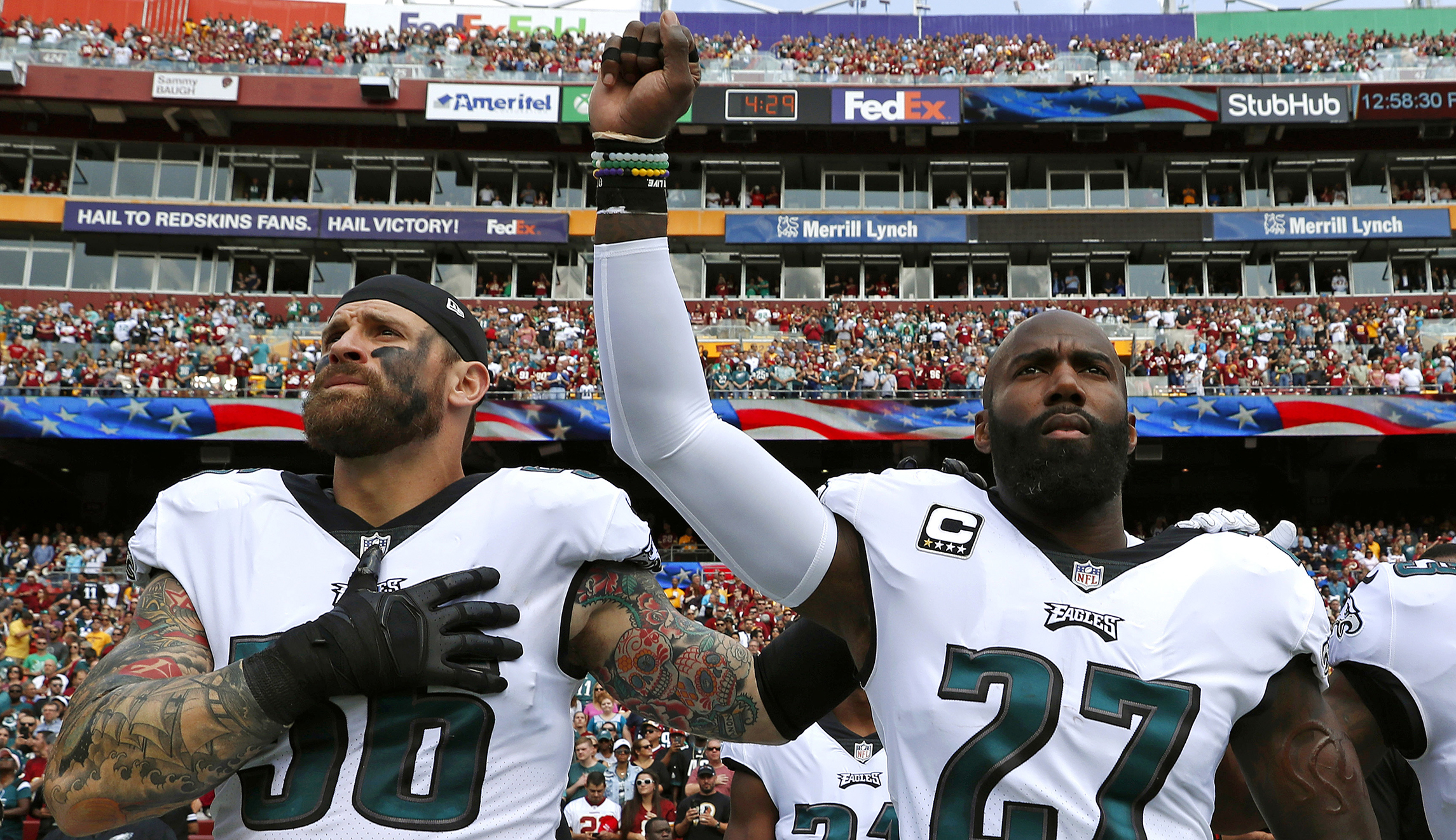 NFL players take their protests from the field to lawmakers