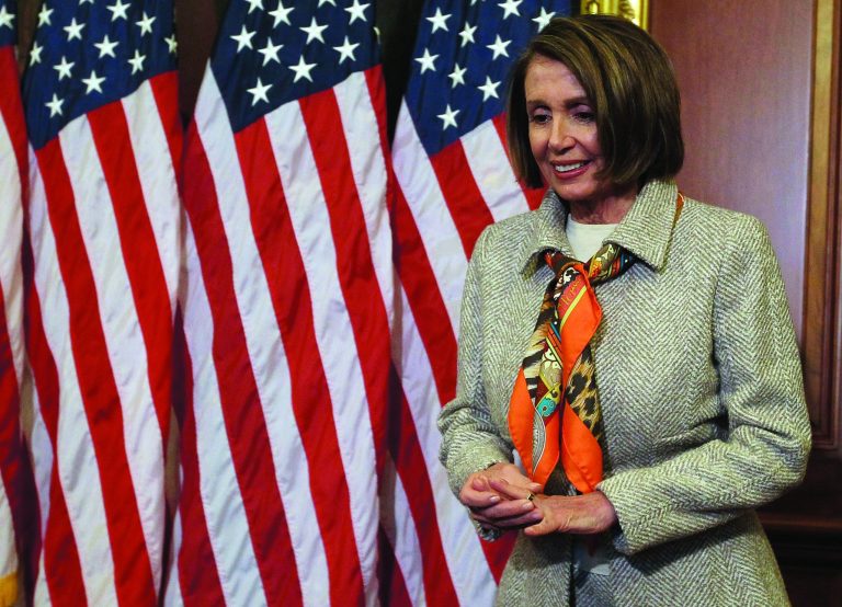 Is she back? Rasmussen Reports, which first saw the political trend favoring House Republicans in 2009, finds a new trend favoring Democrats that could rekindle talk the Democrats could take back the House and make Nancy Pelosi speaker again. (Photo by Mark Wilson/Getty Images)