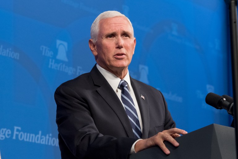 Vice President Mike Pence, addressing trade in a Heritage speech last week, will headline the think tank's first black tie gala at its annual President's Dinner.