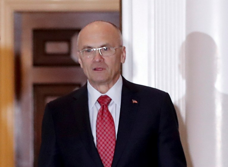 Andrew Puzder, President Trump's nominee for labor secretary, he laid out a view of immigrant labor in 2013: Immigrant labor is preferable because they're more grateful for a job. (AP Photo/Carolyn Kaster, File)