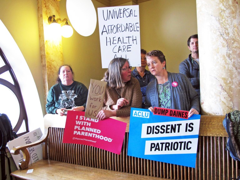 Special election results in Connecticut and Delaware confirm the recent surge in Democratic interest in voting and activism. (AP Photo/Matt Volz)