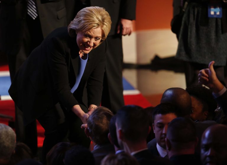 In some of Hillary Clinton's answers, she distorted Vermont Sen. Sanders' voting record by leaving out key context to make him seem less liberal than her. (AP Photo)