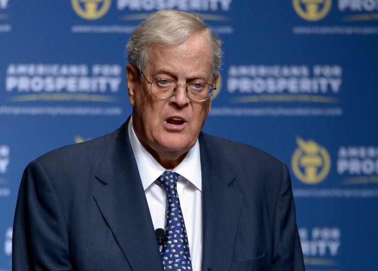 Sources told the Washington Examiner that Charles and David Koch, above, have withdrawn their political network's presence from the festivities surrounding the Republican National Convention. (AP Photo/Phelan M. Ebenhack, File)
