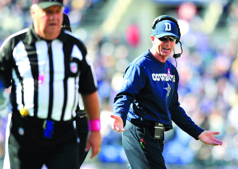 Gail Burton/AP
Coach Jason Garrett and the Dallas Cowboys are 2-3 and in last place in the NFC East.