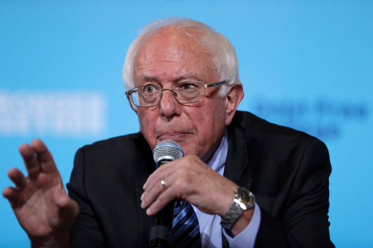 Sen. Bernie Sanders, I-Vt., admitted Sunday that he was bothered by newly-leaked audio of Hillary Clinton mocking his supporters. (AP Photo/Matt Rourke)