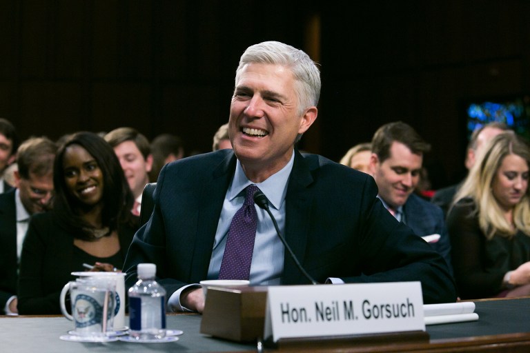 The Senate Judiciary Committee agreed by majority vote to move Judge Neil Gorsuch's Supreme Court nomination to the full chamber. (Graeme Jennings/Washington Examiner)