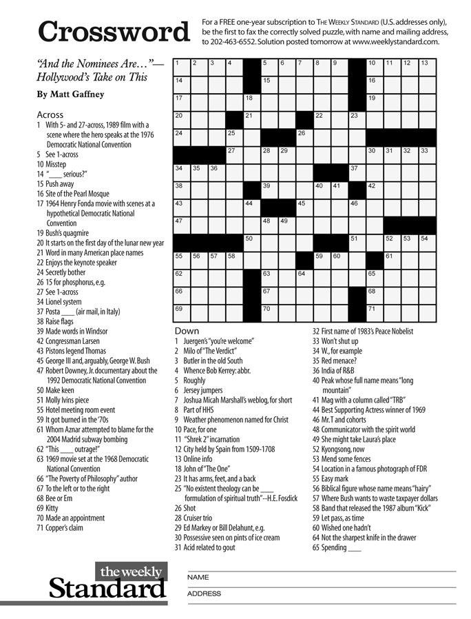 The Standard Crossword 2