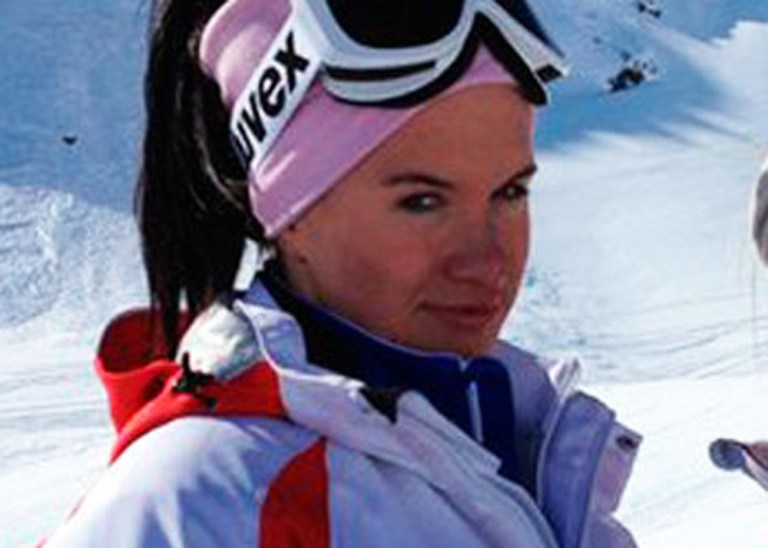This undated photo provided by the Russian freestyle federation shows Russian skicross racer Maria Komissarova at an unknown location. Russian officials said Komissarova broke and dislocated her spine during an Olympic training accident at the Rosa Khutor Extreme Park in Krasnaya Polyana, Russia, Saturday, Feb. 15, 2014 and was taken into emergency surgery.  (AP Photo/Russian freestyle federation)