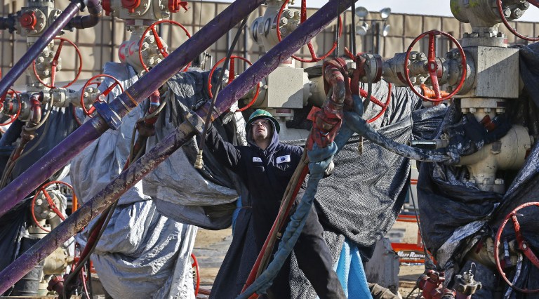 Fracking is credited with making the U.S. a top fossil fuel producer in a matter of a few years. (AP Photo/Brennan Linsley)