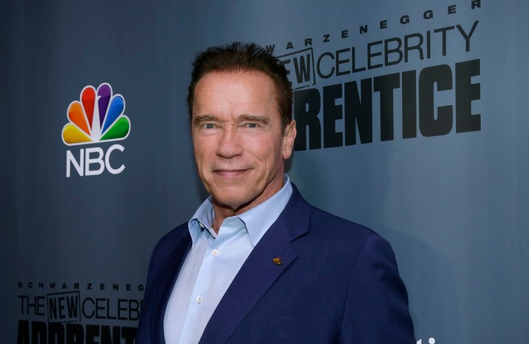 President Trump disputed a claim by actor Arnold Schwarzenegger that is leaving his role as the star of NBC's 