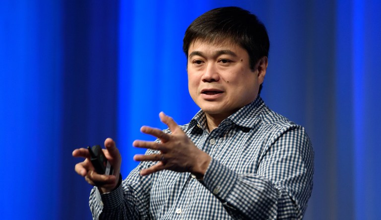 Joichi Ito speaks.