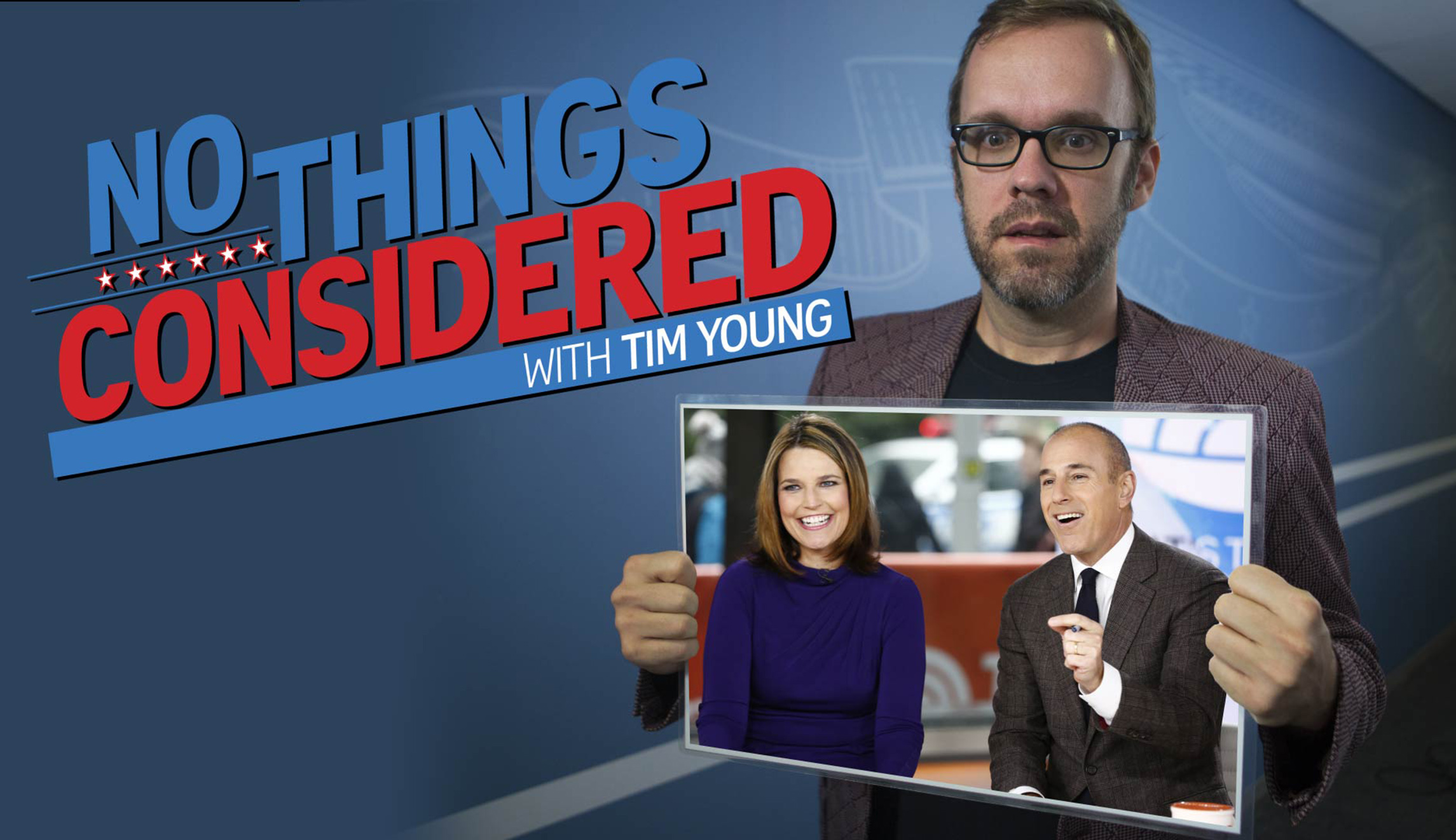 Matt Lauer and Garrison Keillor are the latest accused men and the Daily Show gets one right on No Things Considered