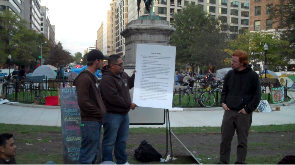 D.C. occupiers convene, plot to stay the winter