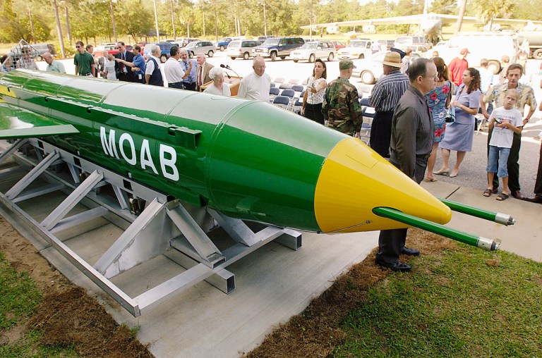One MOAB costs about $16 million. (MARK KULAW/NORTHWEST FLORIDA DAILY NEWS)