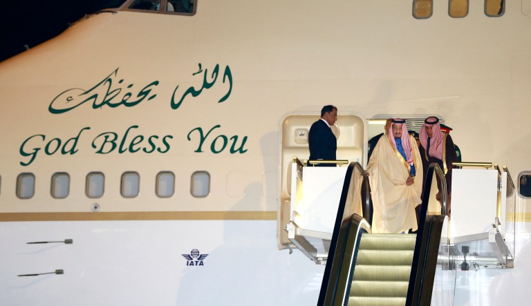 Saudi Arabian King Salman's visit to Moscow Wednesday did not get off to a good start. (AP Photo/Shizuo Kambayashi)