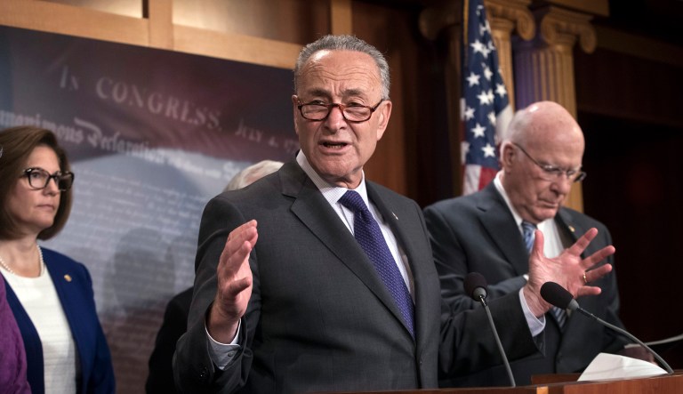 Senate Democrats discuss policy issues at the Capitol. Kill Senate Democrats' Political Careers founder reported his super PAC was unsuccessful in raising any money during its short-lived existence. (AP Photo/J. Scott Applewhite)