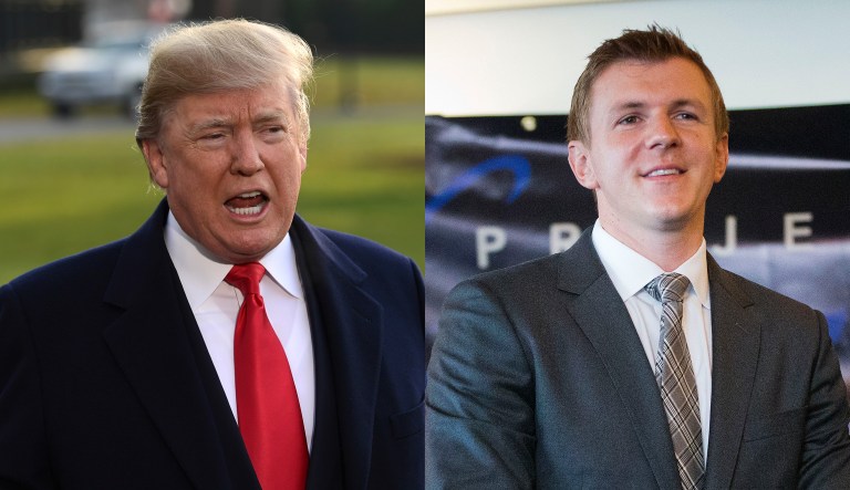 According to new reports, President Trump helped support James O'Keefe and his controversial conservative activist group Project Veritas, which has made a reputation for scandalous-but-inaccurate reporting critical of the Left. (AP Images)