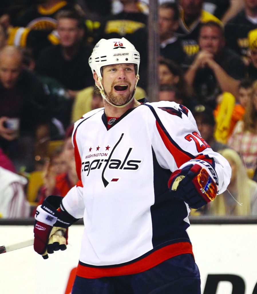 The value of Caps free agent forward Matt Hendricks