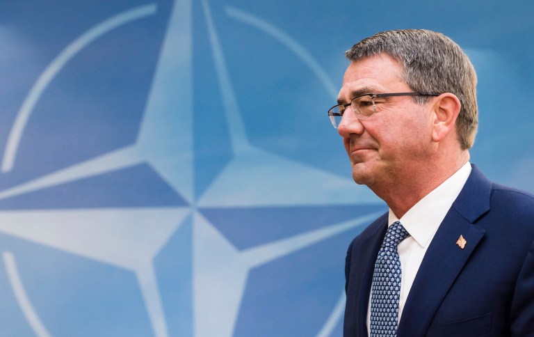 Defense Secretary Ash Carter made an unannounced visit to Iraq on Sunday to thank U.S., coalition and Iraqi troops who are fighting against the Islamic State, the Pentagon announced in a statement. (AP Photo/Geert Vanden Wijngaert, File)