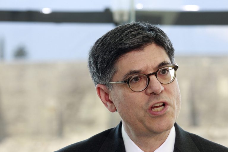 U.S. Treasury Secretary Jack Lew thought that if half the spending cuts came from the Defense Department, Republicans would fold. (AP/Kostas Tsironis)