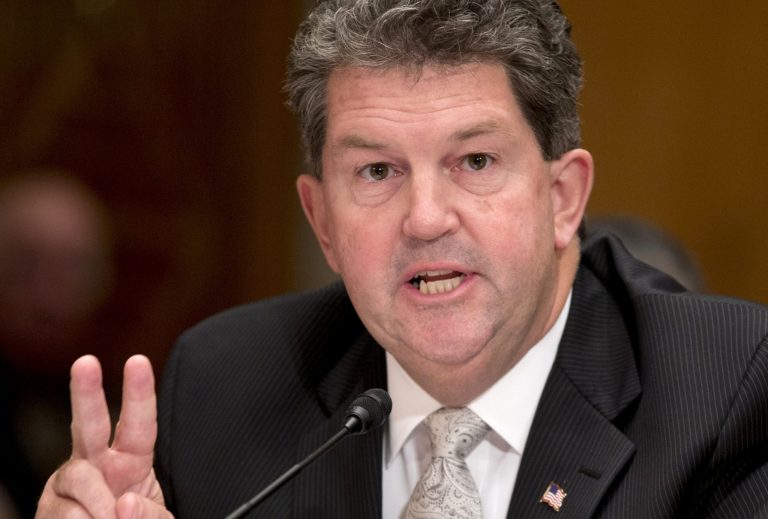 Postmaster General Patrick Donahoe testifies on Capitol Hill in Washington. (AP/Carolyn Kaster)