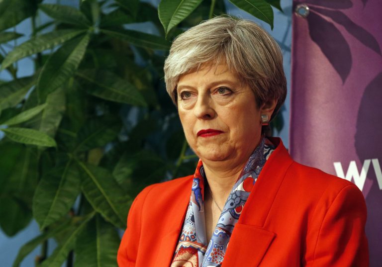 British Prime Minister appears to have lost her gamble to increase her Conservative Party's parliamentary majority, and it may imperil her leadership. (AP Photo/Alastair Grant)