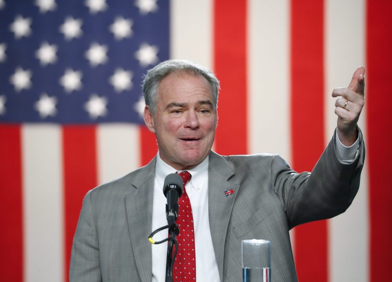 Tim Kaine’s remarks in Ohio come three days after he told voters in Florida that their state was —œcheckmate—£ in the 2016 presidential election. (AP Photo)