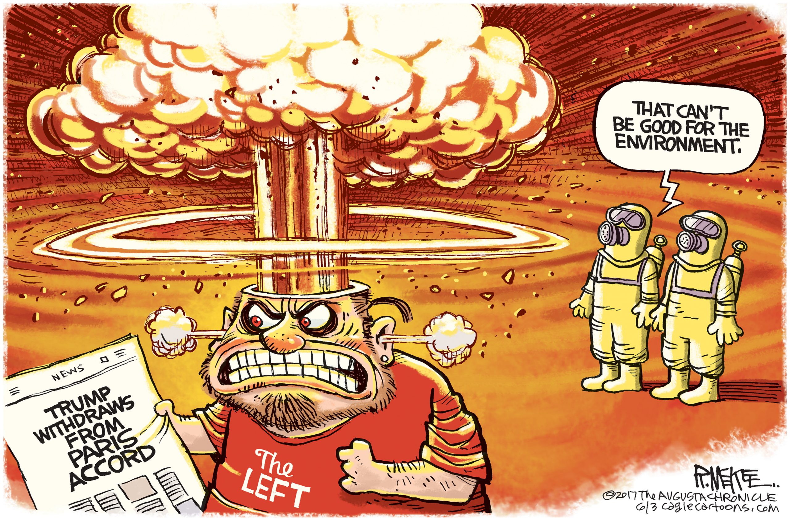 Editorial cartoon: Bad for the environment