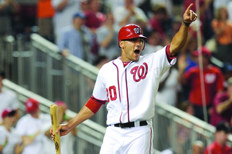 Greg Fiume/Getty Images
Washington Nationals shortstop Ian Desmond missed nearly a month of the season because of a tear in his left oblique.