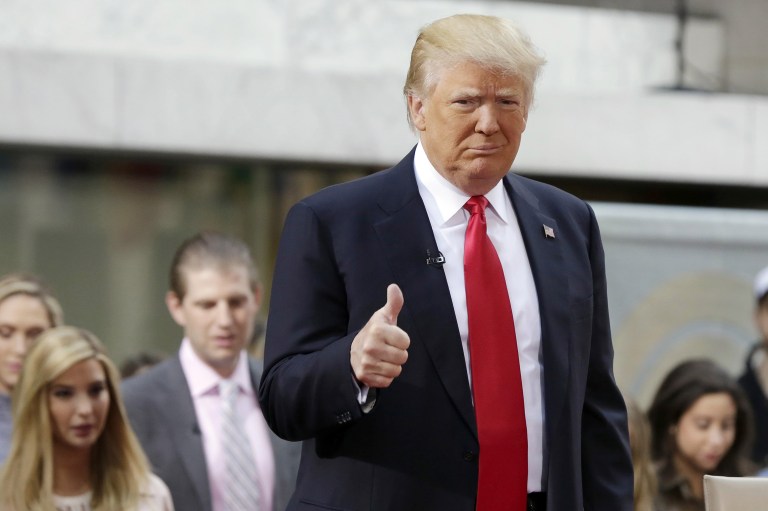 Donald Trump will discuss the U.S. economy as it relates to national security during a speech next Wednesday at the National Press Club, according to a report. (AP Photo/Richard Drew)