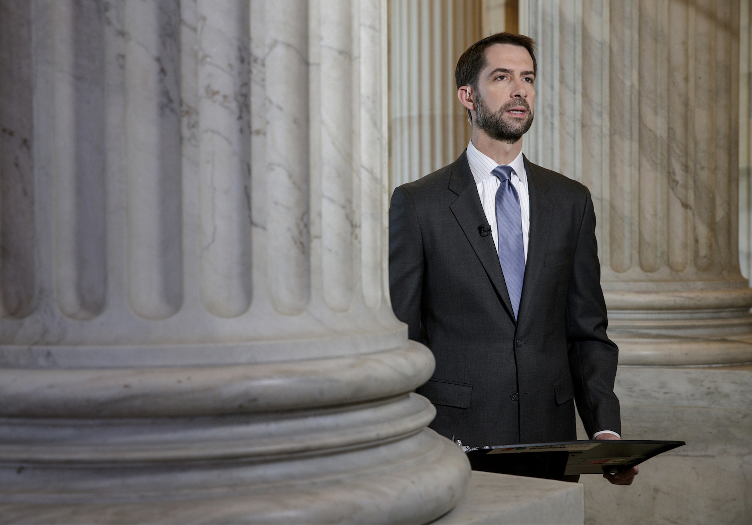 Tom Cotton hits cable news for the ‘countdown clock’