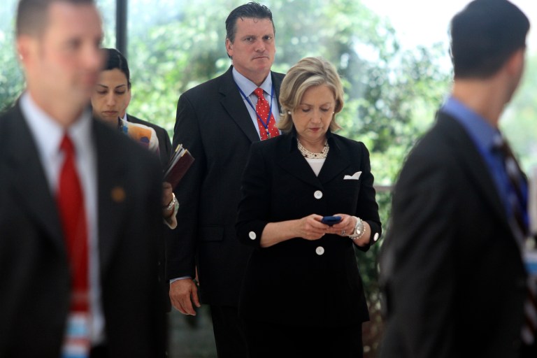 An internal memo shows State Department officials warned Hillary Clinton that she should discontinue her Blackberry use because it posed 
