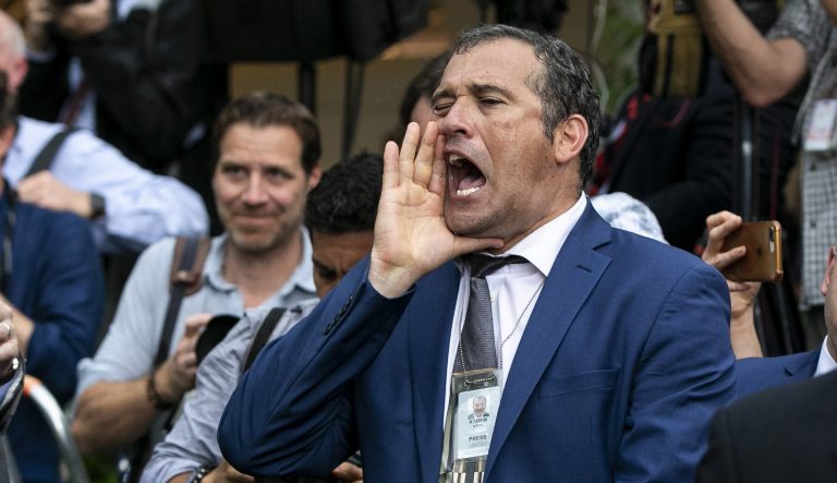 Reporter Brian Karem is seen at the White House.