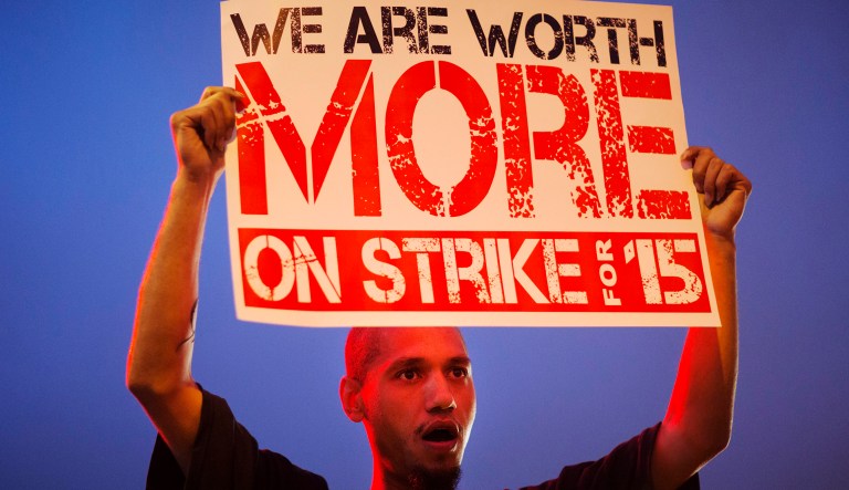 If you are comfortable with stasis, enjoy having underachieving colleagues, and are largely lacking in ambition, fighting for the expansion of unions might be a good idea for you. (AP Photo/David Goldman)