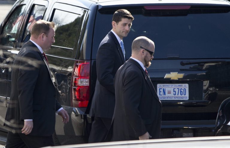 Ryan discussed another go at an Obamacare repeal bill with Pence and other White House officials. (AP Photo/Carolyn Kaster)