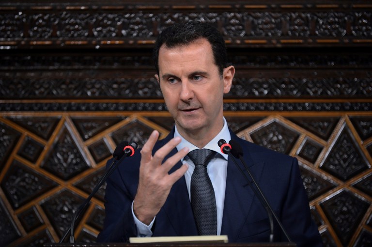 Syrian President Bashar Assad called the U.S. missile strike on an air base near Homs Thursday 