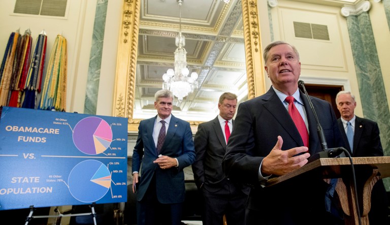 It should be axiomatic among Republicans that Obamacare must be repealed and replaced during the current Congress. The last opportunity to do so appears to be the Graham-Cassidy bill. That being so, it must pass, and it must be improved before it passes. Specifically, the bill's experiments in actual health insurance markets, need to be made more robust. (AP Photo/Andrew Harnik)