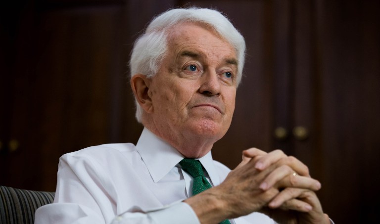 Thomas Donohue, the Chamber's president and CEO, wrote in an op-ed published in the Financial Times that President-elect Trump's selections of business executives for Cabinet positions is a source of optimism for businesses, and that a business attitude toward the presidency could benefit the U.S. (Graeme Jennings/Washington Examiner)