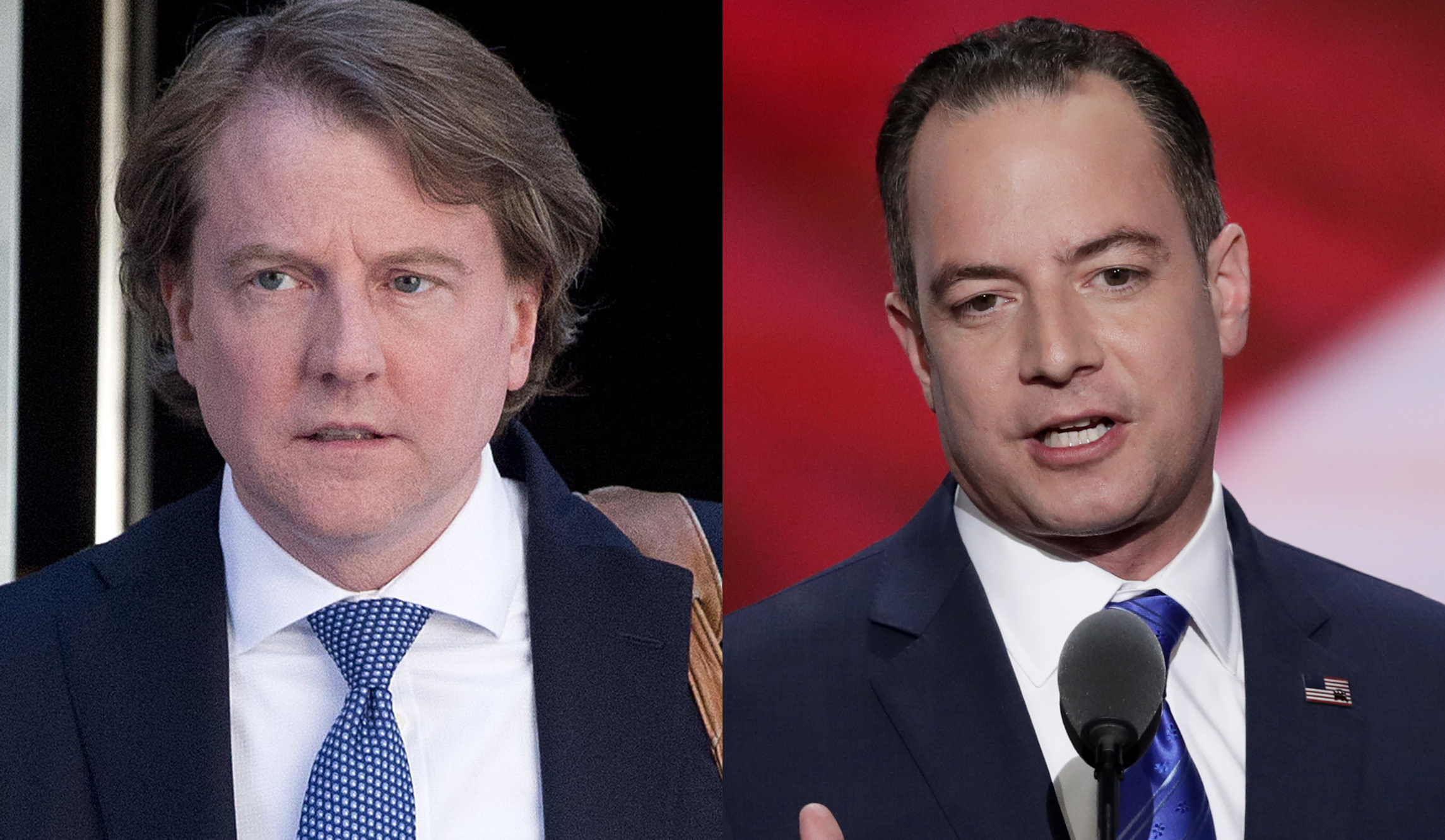 White House counsel Don McGahn and former chief of staff Reince Priebus lawyer up