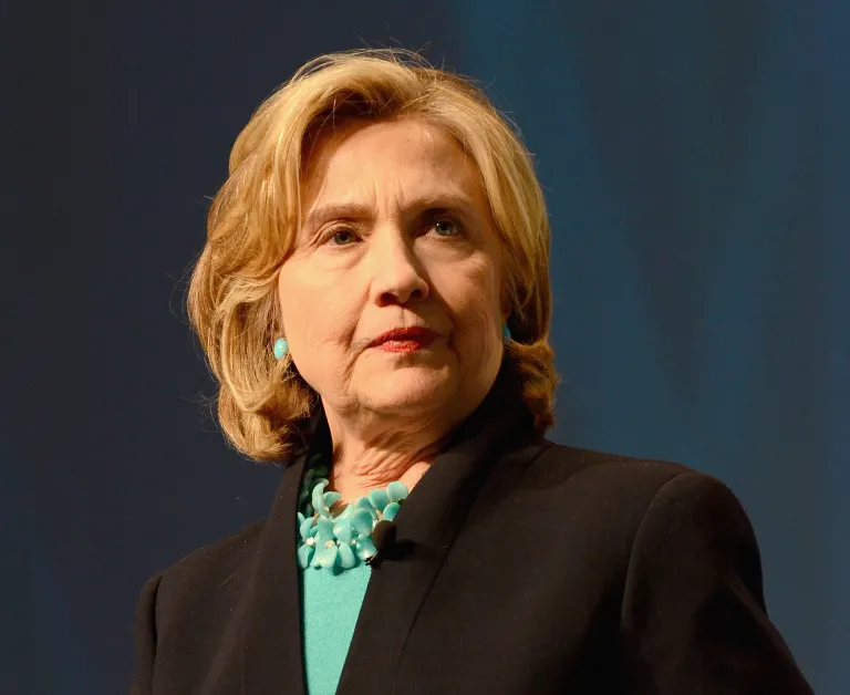 Former United States Secretary of State Hillary Rodham Clinton at the 2014 Massachusetts Conference for Women at Boston Convention & Exhibition Center on December 4, 2014 in Boston, Massachusetts. (Photo by Lisa Lake/Getty images for Massachusetts Conference for Women)