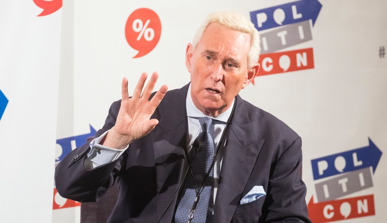 Roger Stone is set to testify before the House Intelligence Committee on Tuesday. (Photo by Colin Young-Wolff/Invision/AP)