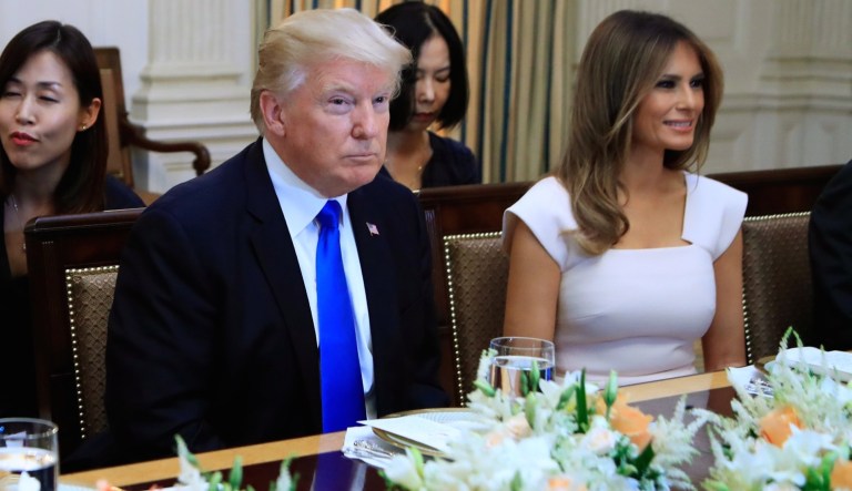President Trump and the first family rarely venture out in Washington, D.C. The president has dined at his Trump International Hotel in the city, but he doesn't visit local restaurants. (AP Photo/Manuel Balce Ceneta)
