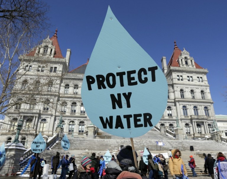 Democratic Gov. Andrew Cuomo's administration rejected the Constitution Pipeline Co.'s application Friday to build a pipeline to ship natural gas from the Marcellus shale fields in Pennsylvania to the Northeast. (AP Photo)