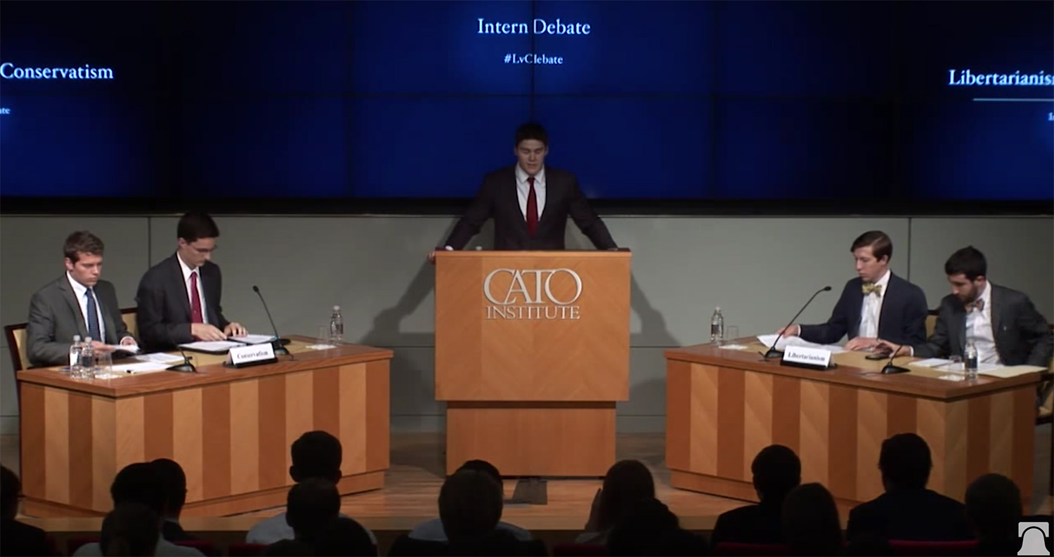 Hundreds gather for annual Heritage-Cato debate