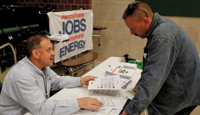Forecasters had expected around 190,000 new jobs. (AP Photo/Keith Srakocic)